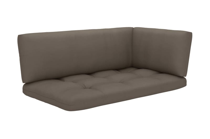 Pallsoffgrupp Utomhus med dynor 4 delar impregnerad furu - Brun - Utemöbler - Loungemöbler - Loungesoffa