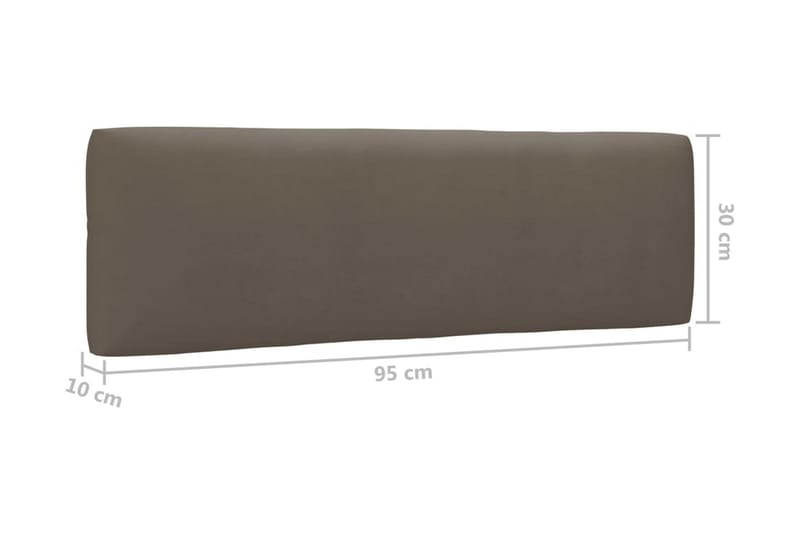 Pallsoffgrupp Utomhus med dynor 4 delar impregnerad furu - Brun - Utemöbler - Loungemöbler - Loungesoffa