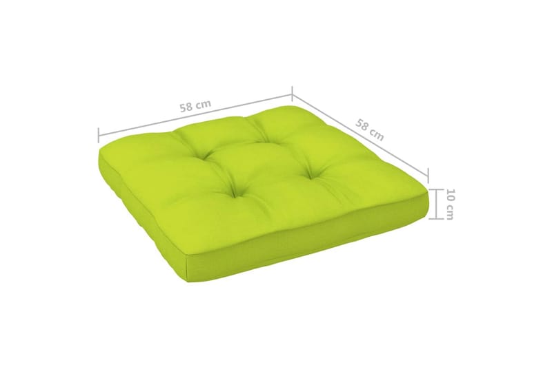 Pallsoffgrupp Utomhus med dynor 4 delar impregnerad furu - Brun - Utemöbler - Loungemöbler - Loungesoffa