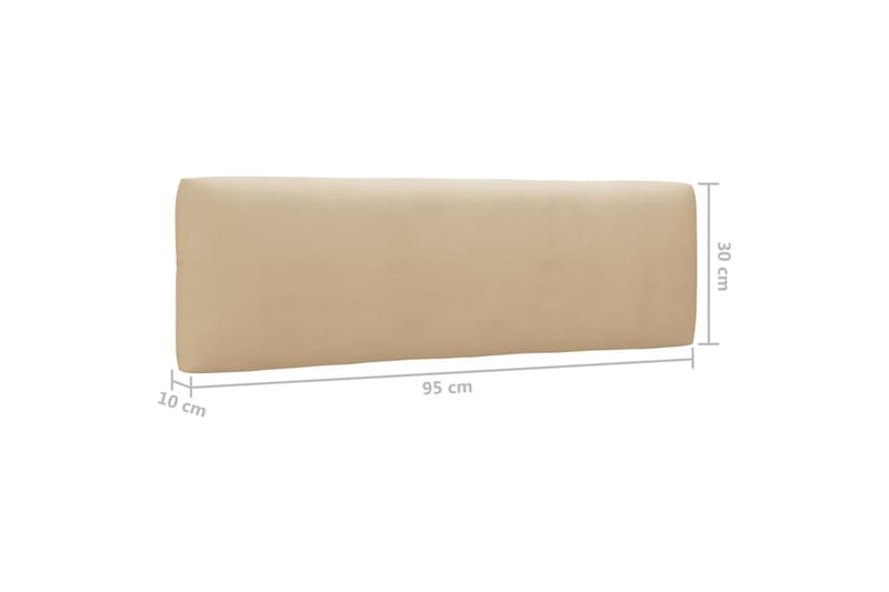 Pallsoffgrupp Utomhus med dynor 6 delar impregnerad furu - Brun - Utemöbler - Loungemöbler - Loungesoffa