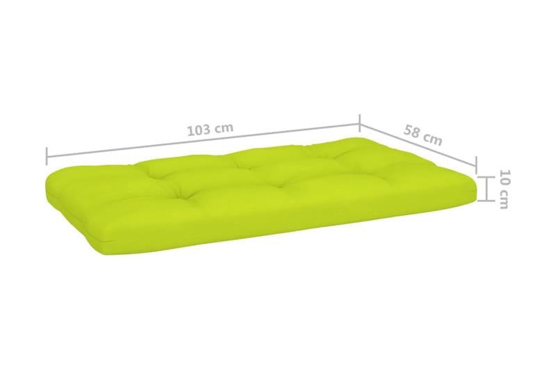 Pallsoffgrupp Utomhus med dynor 6 delar impregnerad furu - Brun - Utemöbler - Loungemöbler - Loungesoffa