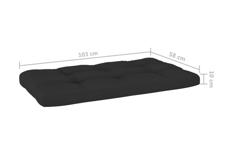 Pallsoffgrupp Utomhus med dynor 6 delar impregnerad furu - Brun - Utemöbler - Loungemöbler - Loungesoffa