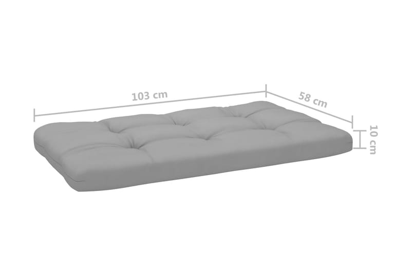 Pallsoffgrupp Utomhus med dynor 6 delar impregnerad furu - Brun - Utemöbler - Loungemöbler - Loungesoffa