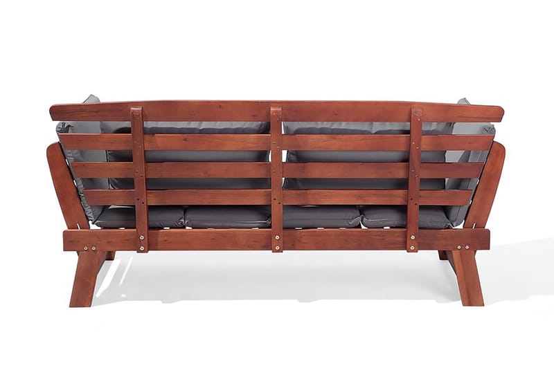 Portici Trädgårdssoffa 210 cm - Trä/Natur - Loungesoffa - Soffa balkong - Utesoffa