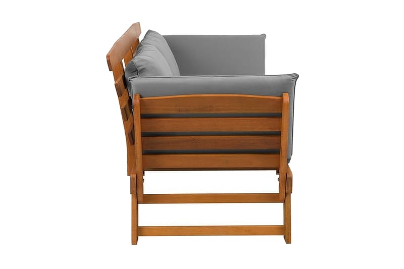 Portici Trädgårdssoffa 210 cm - Trä/Natur - Loungesoffa - Soffa balkong - Utesoffa