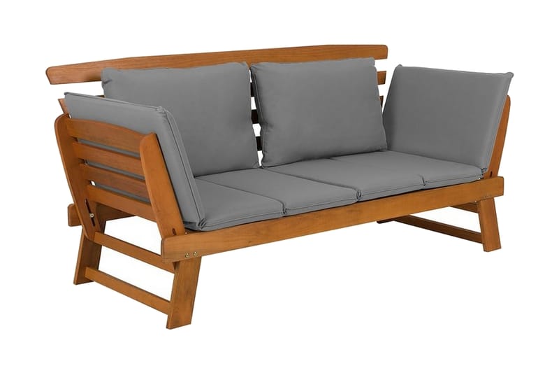 Portici Trädgårdssoffa 210 cm - Trä/Natur - Loungesoffa - Soffa balkong - Utesoffa