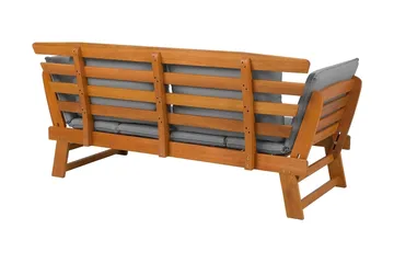 Portici Trädgårdssoffa 210 cm - Trä/Natur - Utemöbler - Loungemöbler - Loungesoffa