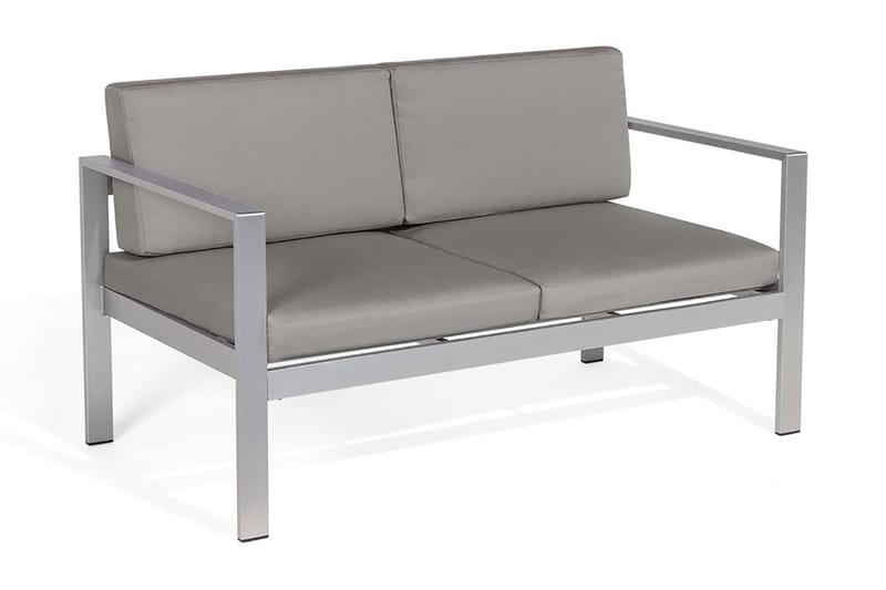 Tirrena Trädgårdssoffa 142 cm - Grå - Loungesoffa - Soffa balkong - Utesoffa