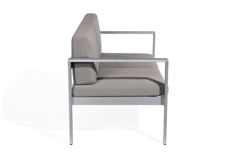 Tirrena Trädgårdssoffa 142 cm - Grå - Loungesoffa - Soffa balkong - Utesoffa