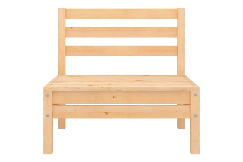 Trädgårdssoffa 2-sits massiv furu - Brun - Utemöbler - Loungemöbler - Loungesoffa