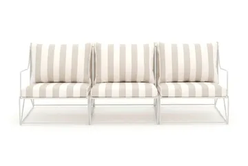 Usteryd 3 sits Loungesoffa - Beige/Striped - Utemöbler - Loungemöbler - Loungesoffa