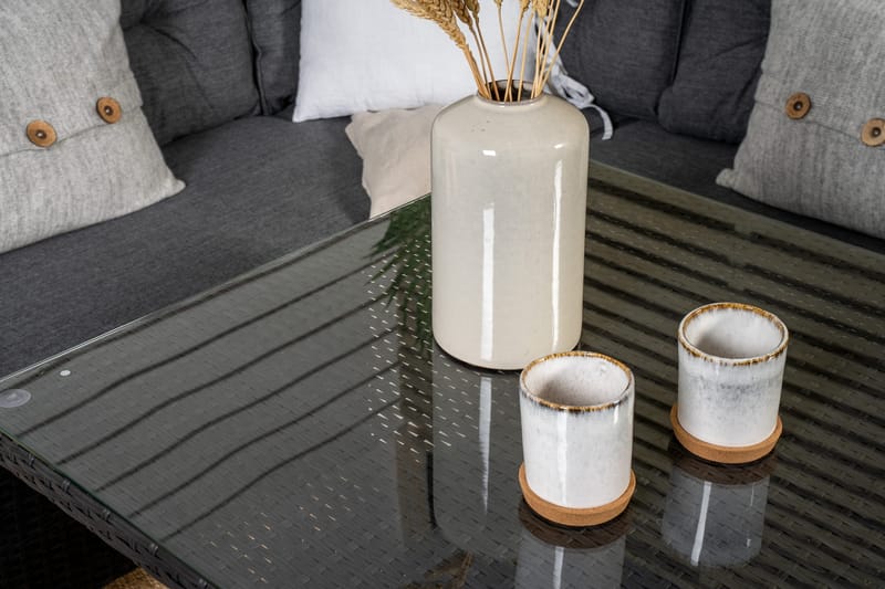 Watford Hörnsoffa Utomhus - Svart - Utemöbler - Loungemöbler - Loungesoffa