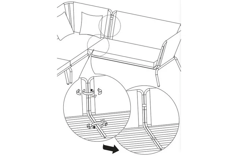 Usteryd Utefåtölj Beige - Beige - Utemöbler - Loungemöbler - Loungestol utomhus