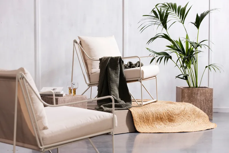 Usteryd Utefåtölj Beige - Beige - Utemöbler - Loungemöbler - Loungestol utomhus