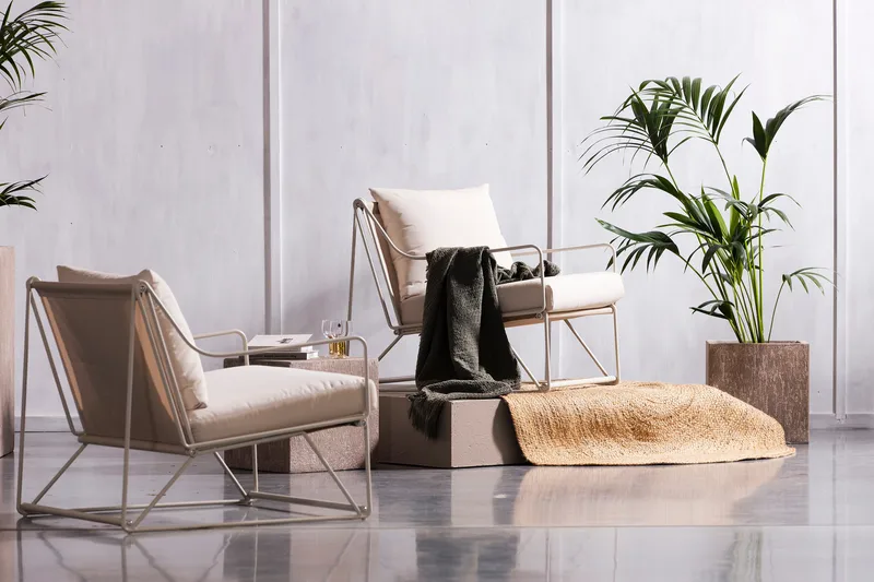 Usteryd Utefåtölj Beige - Beige - Utemöbler - Loungemöbler - Loungestol utomhus