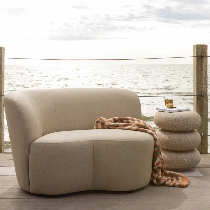 2-sits Soffa Stone Utomhus Vänster - Sand - Utemöbler - Loungemöbler - Modulsoffa utomhus