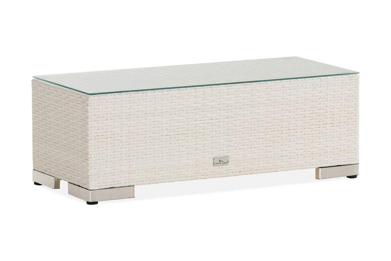 Bahamas Avslut 38x90 cm - Vit - Utemöbler - Loungemöbler - Modulsoffa utomhus
