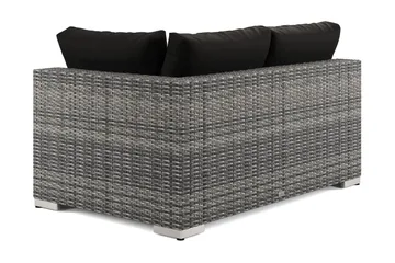 Bahamas Högermodul utomhus 140 cm i konstrotting - Grå - Utemöbler - Loungemöbler - Modulsoffa utomhus