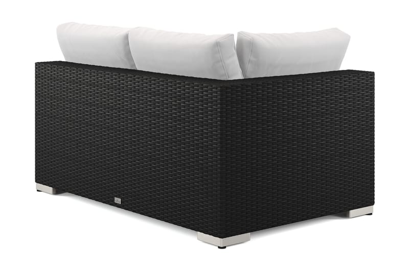 Bahamas Högermodul utomhus 140 cm i konstrotting - Svart - Utemöbler - Loungemöbler - Modulsoffa utomhus