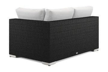 Bahamas Högermodul utomhus 140 cm i konstrotting - Svart - Utemöbler - Loungemöbler - Modulsoffa utomhus