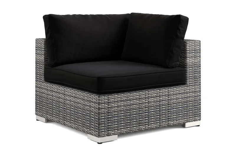 Bahamas Hörnmodul utomhus i konstrotting NO BRAND - Utemöbler - Loungemöbler - Modulsoffa utomhus - Hörnmodul utesoffa