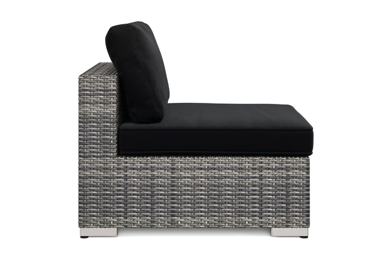 Bahamas Mittmodul utomhus i konstrotting - Grå - Utemöbler - Loungemöbler - Modulsoffa utomhus