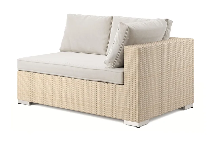 Bahamas Vänstermodul utomhus 140 cm - Beige - Utemöbler - Loungemöbler - Modulsoffa utomhus