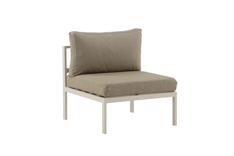 Copacabana Mittmodul Beige/Grå - Venture Home - Utemöbler - Loungemöbler - Modulsoffa utomhus - Mittmodul utesoffa