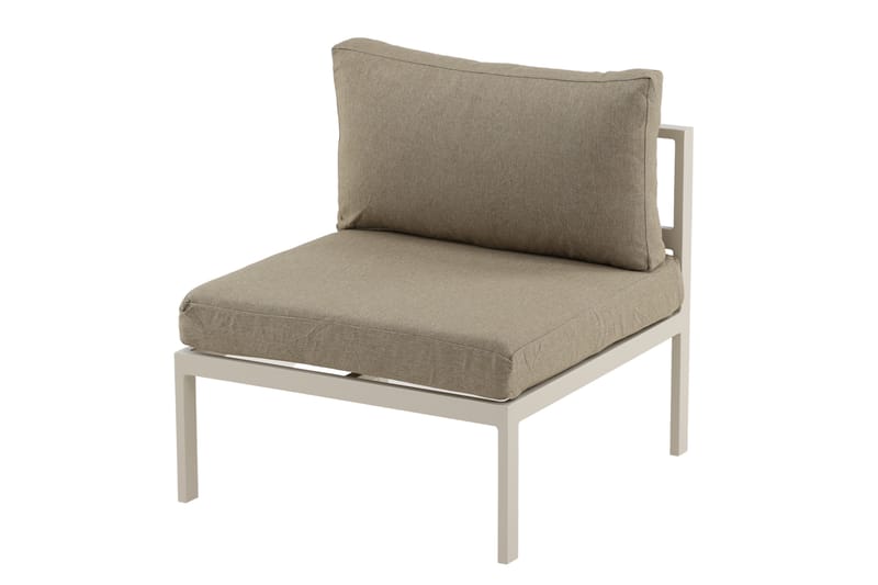Copacabana Mittmodul Beige/Grå - Venture Home - Utemöbler - Loungemöbler - Modulsoffa utomhus - Mittmodul utesoffa