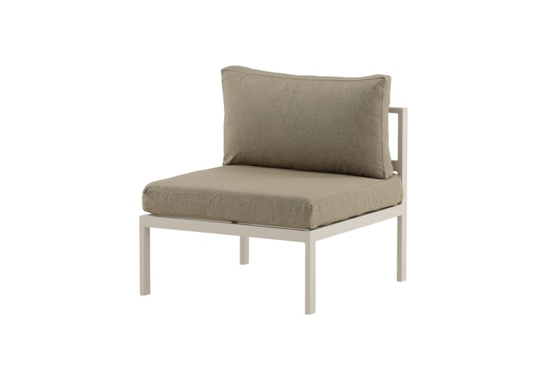 Copacabana Mittmodul Beige/Grå - Venture Home - Utemöbler - Loungemöbler - Modulsoffa utomhus - Mittmodul utesoffa