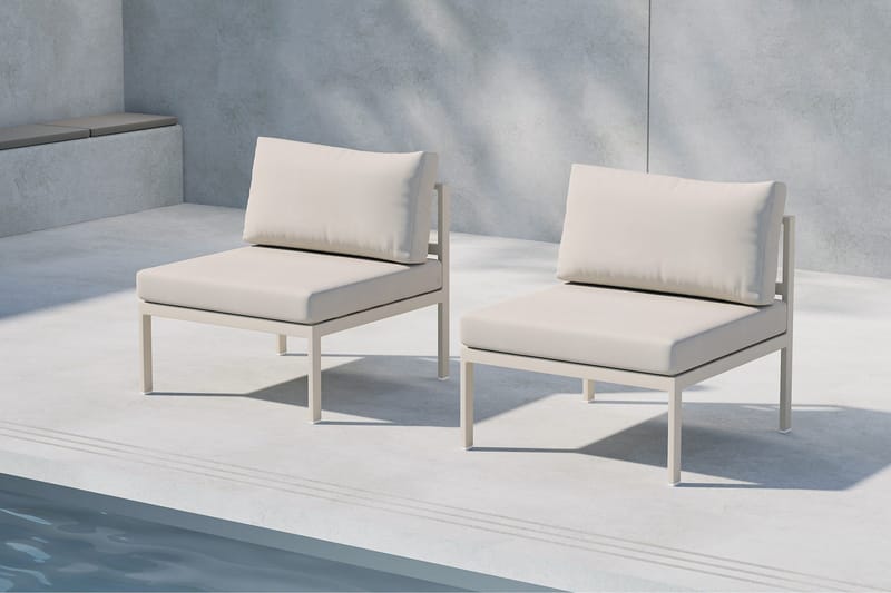 Copacabana Mittmodul Utomhus - Beige - Utemöbler - Loungemöbler - Modulsoffa utomhus - Mittmodul utesoffa