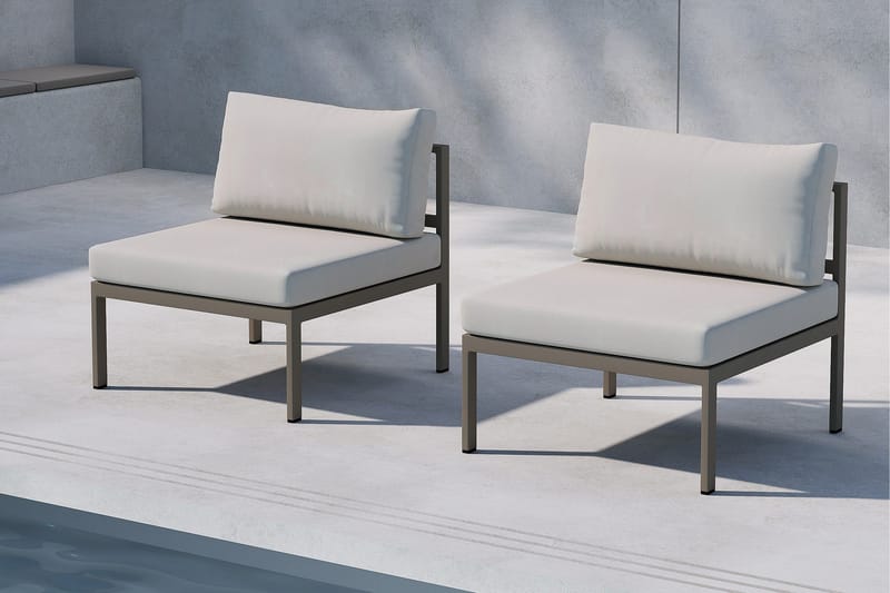 Copacabana Mittmodul Utomhus - Beige - Utemöbler - Loungemöbler - Modulsoffa utomhus