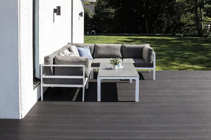 Copacabana Mittmodul - Vit - Utemöbler - Loungemöbler - Modulsoffa utomhus - Mittmodul utesoffa