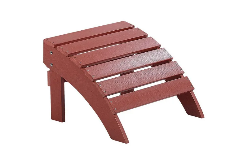 Fotstöd Adirondack Röd - Röd - Utemöbler - Loungemöbler - Modulsoffa utomhus - Fotpall & pall utomhus