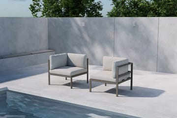 Hörnmodul Copacabana 74 cm Utomhus - Brun - Utemöbler - Loungemöbler - Modulsoffa utomhus - Hörnmodul utesoffa