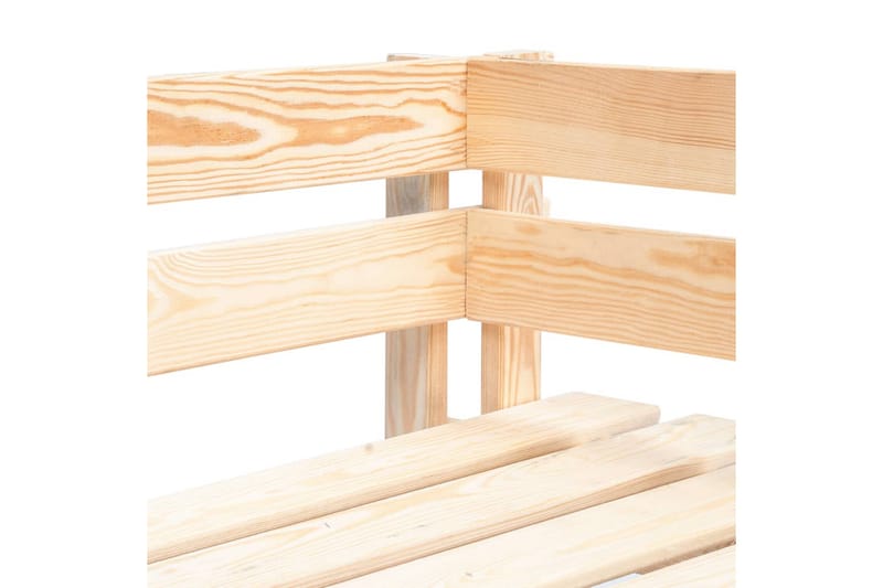 Hörnsektion till Pallsoffa Utomhus impregnerad furu - Grå - Utemöbler - Loungemöbler - Modulsoffa utomhus