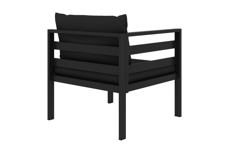 Hörnsits till Modulsoffa Utomhus 1 st med dynor aluminium antracit - Grå - Utemöbler - Loungemöbler - Modulsoffa utomhus - Hörnmodul utesoffa