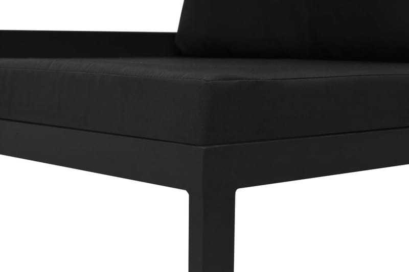 Hörnsits till Modulsoffa Utomhus 1 st med dynor aluminium antracit - Grå - Utemöbler - Loungemöbler - Modulsoffa utomhus - Hörnmodul utesoffa