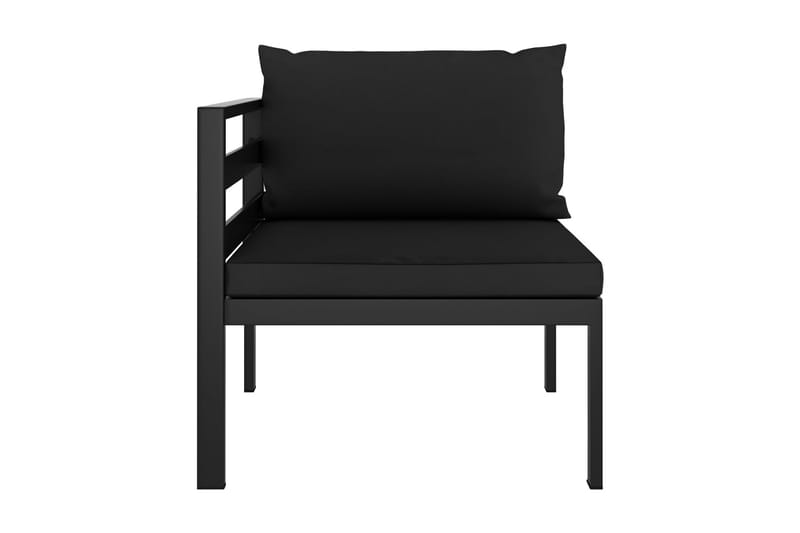 Hörnsits till Modulsoffa Utomhus 1 st med dynor aluminium antracit - Grå - Utemöbler - Loungemöbler - Modulsoffa utomhus - Hörnmodul utesoffa
