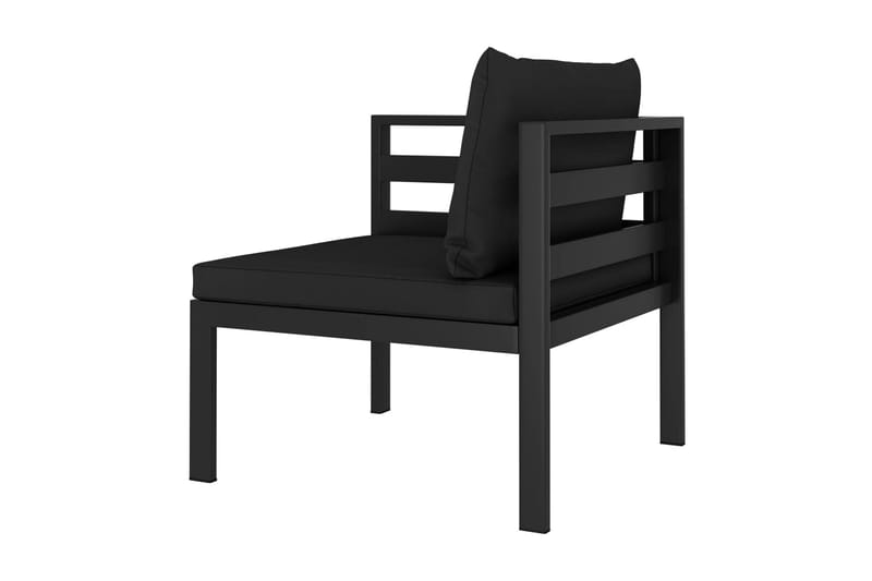 Hörnsits till Modulsoffa Utomhus 1 st med dynor aluminium antracit - Grå - Utemöbler - Loungemöbler - Modulsoffa utomhus - Hörnmodul utesoffa