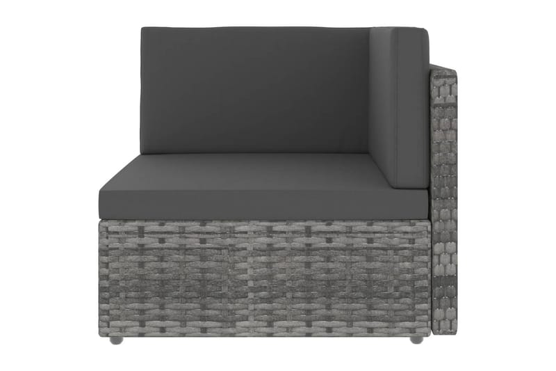 Hörnsits till Modulsoffa Utomhus konstrotting grå - Grå - Utemöbler - Loungemöbler - Loungesoffa