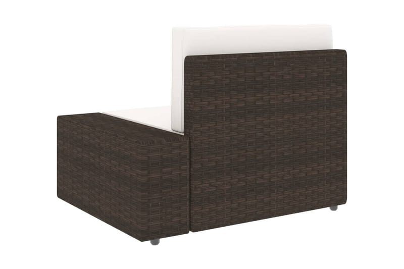 Hörnsits till Modulsoffa Utomhus med vänster armstöd konstrotting br - Brun - Utemöbler - Loungemöbler - Loungesoffa