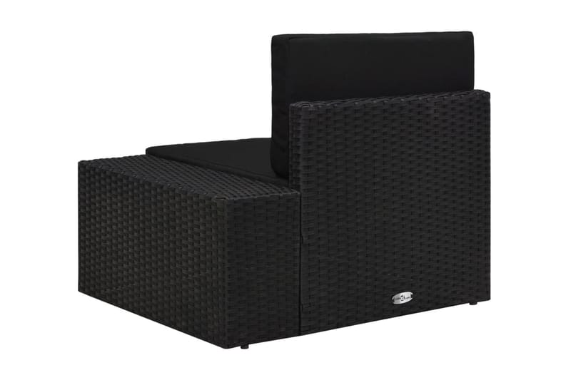 Hörnsits till Modulsoffa Utomhus med vänster armstöd konstrotting sv - Svart - Utemöbler - Loungemöbler - Modulsoffa utomhus