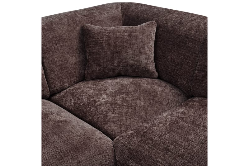 Hörnsoffa Cloud - Varm Brun, Höger - Utemöbler - Loungemöbler - Modulsoffa utomhus - Hörnmodul utesoffa