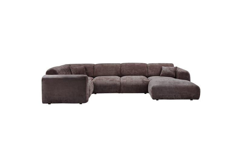 Hörnsoffa Cloud - Varm Brun, Vänster - Utemöbler - Loungemöbler - Modulsoffa utomhus - Hörnmodul utesoffa