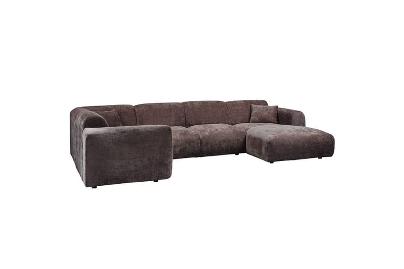 Hörnsoffa Cloud - Varm Brun, Vänster - Utemöbler - Loungemöbler - Modulsoffa utomhus - Hörnmodul utesoffa