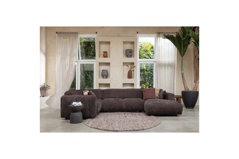 Hörnsoffa Cloud - Varm Brun, Vänster - Möbler - Soffa - Hörnsoffa - Hörnsoffa med divan