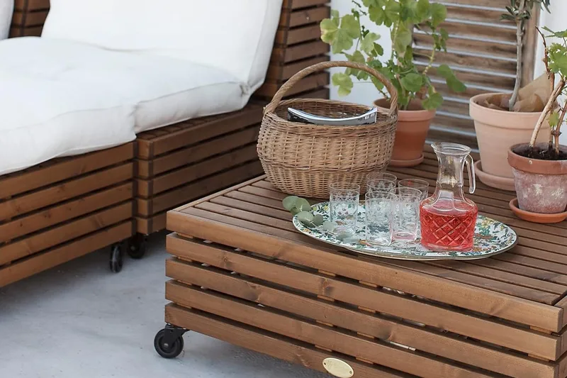 Hillerstorp Bara Vara Divan - Brun - Utemöbler - Loungemöbler - Modulsoffa utomhus