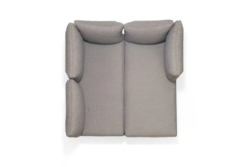 L-Soffa Utomhus TOPAZ 4-sits - magnesiumgrå - Utemöbler - Loungemöbler - Loungesoffa