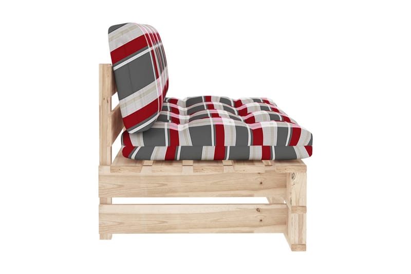 Mittensektion till Pallsoffa Utomhus impregnerad furu - Brun - Utemöbler - Loungemöbler - Modulsoffa utomhus